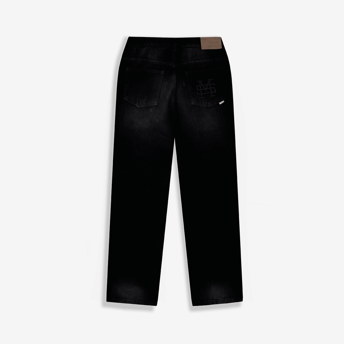 Monoic Pocket Straight Pants – Negro Desgastado