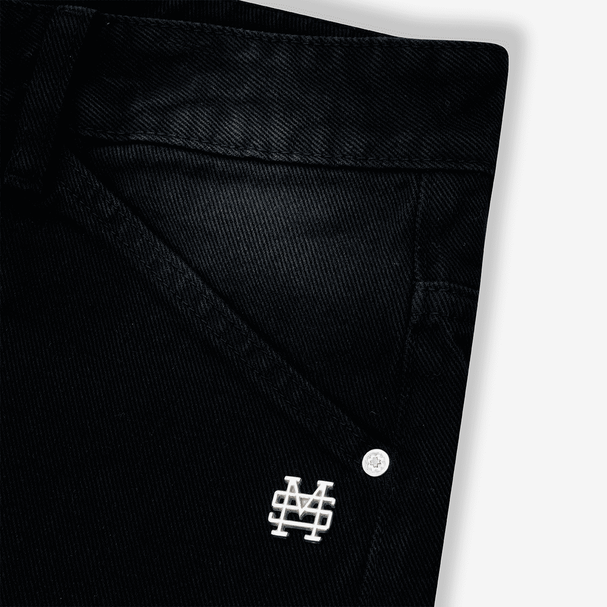 Monoic Pocket Straight Pants – Negro Desgastado