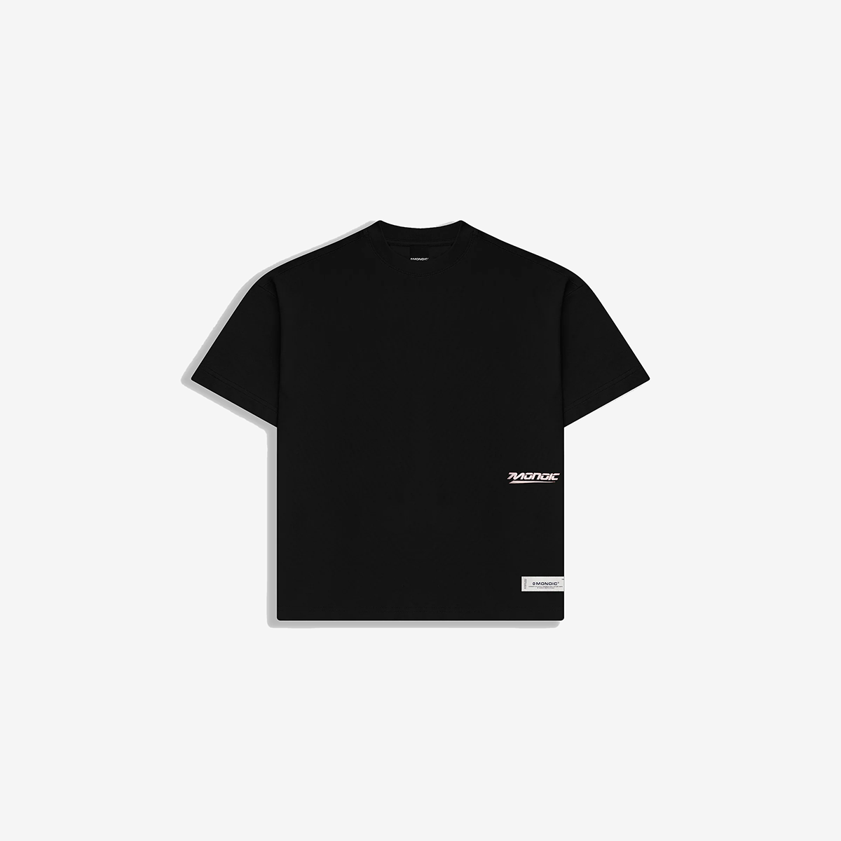 Monoic Camiseta Boxy Fit Speed Negro Oscuro