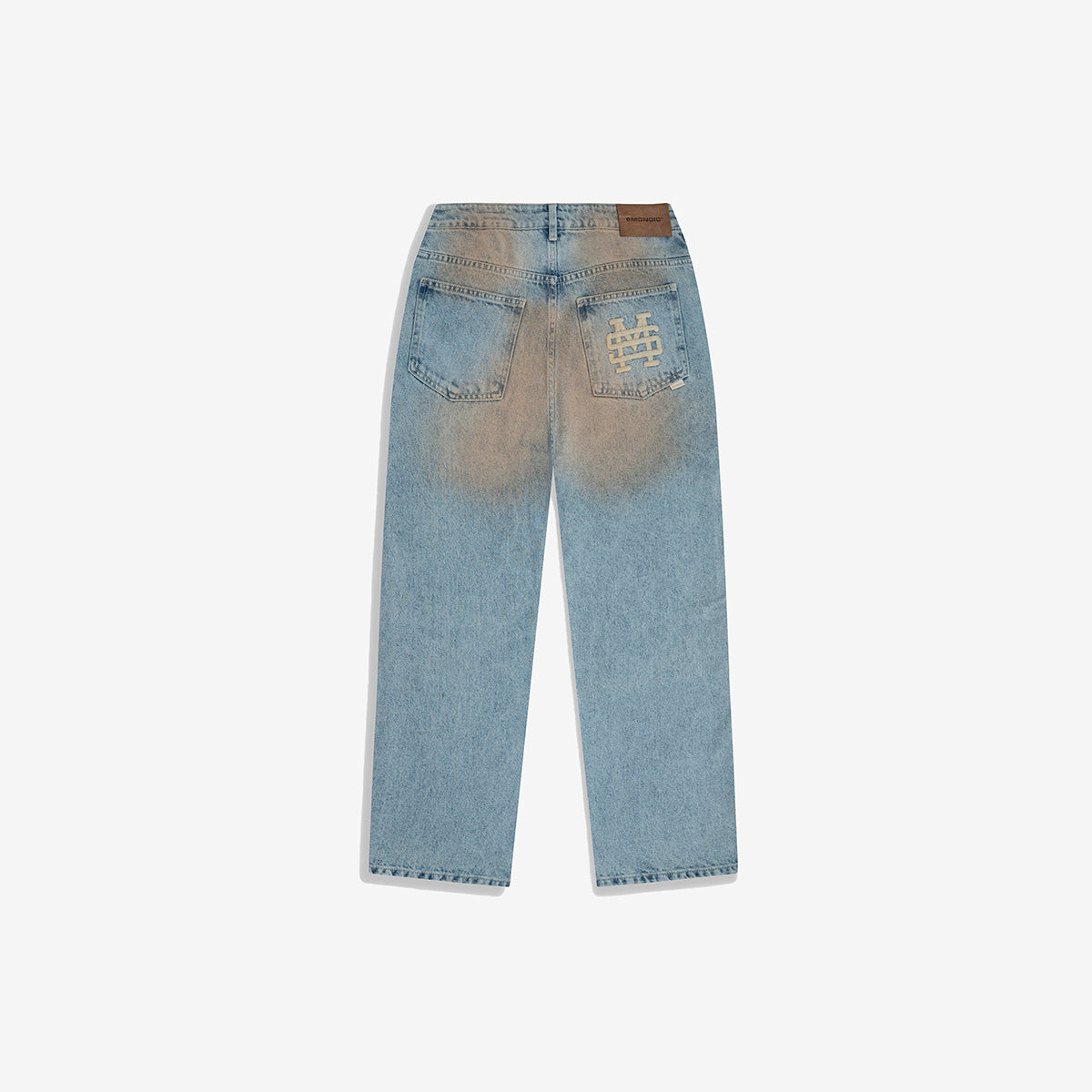 Monoic Straight Fit Rally Jeans  Dirty Blue