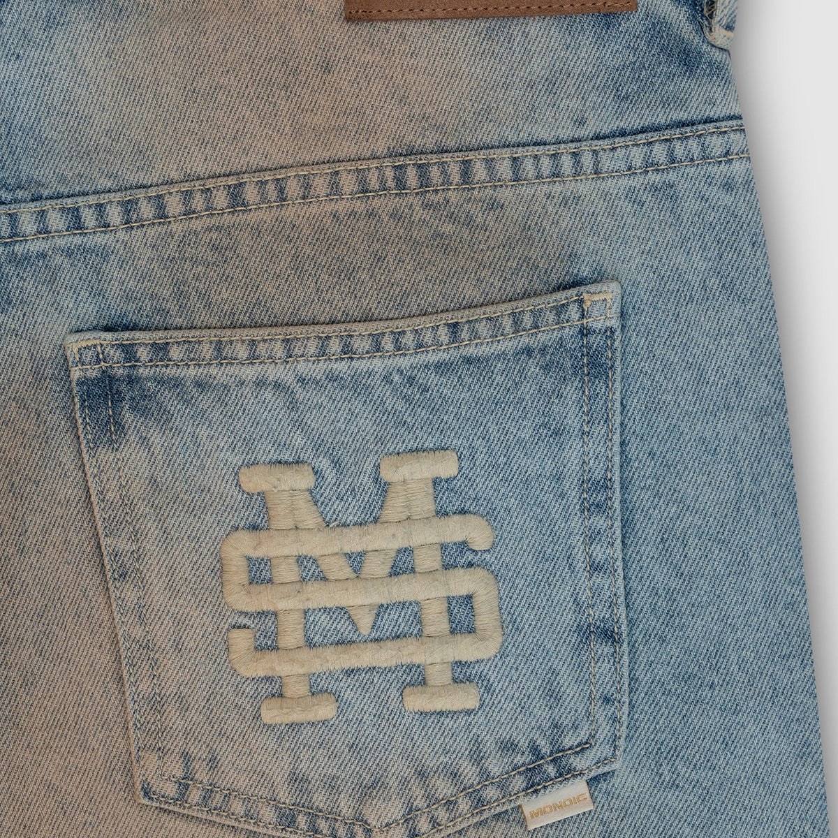 Monoic Straight Fit Rally Jeans  Dirty Blue