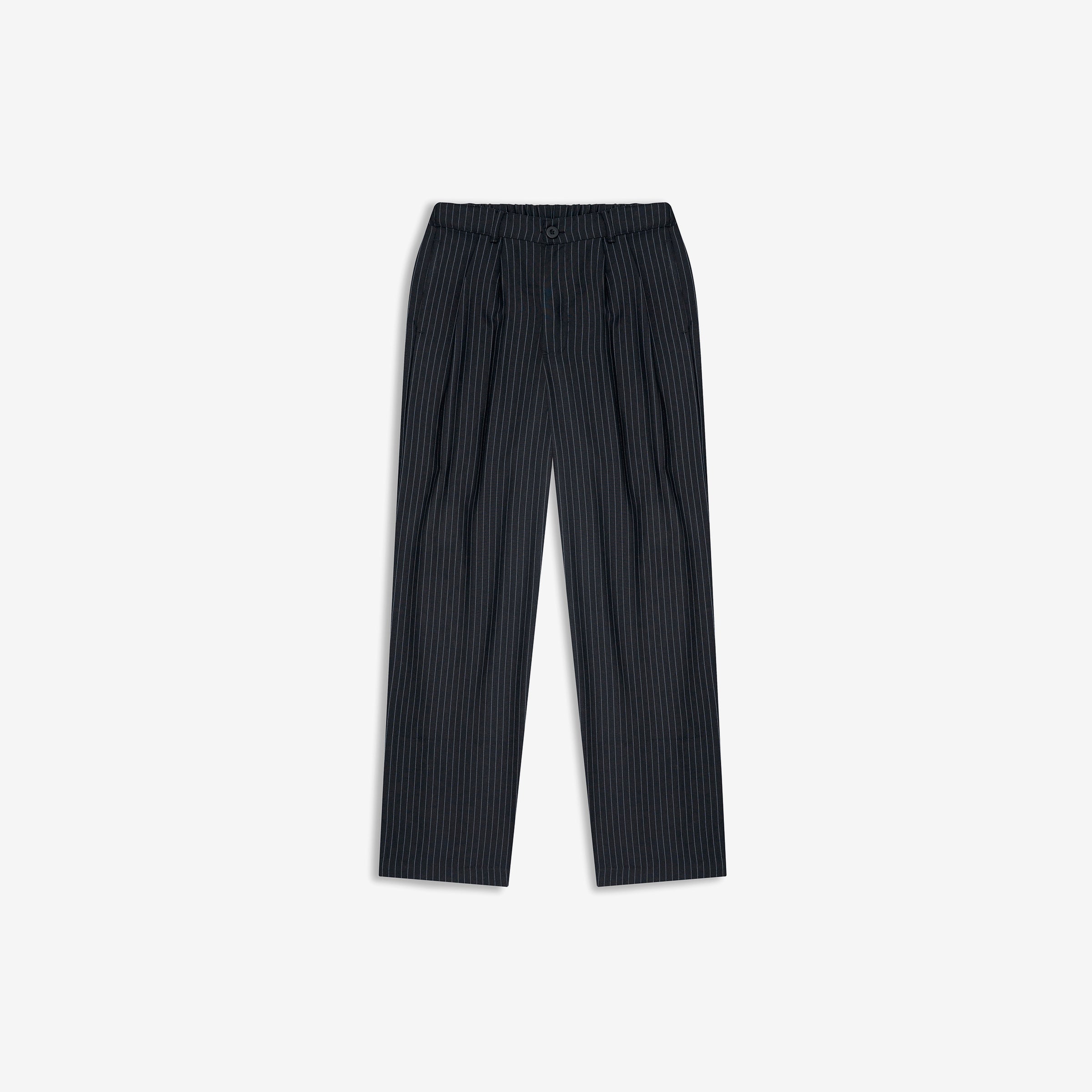 Monoic Trouser a rayas ‘Negro Oscuro'