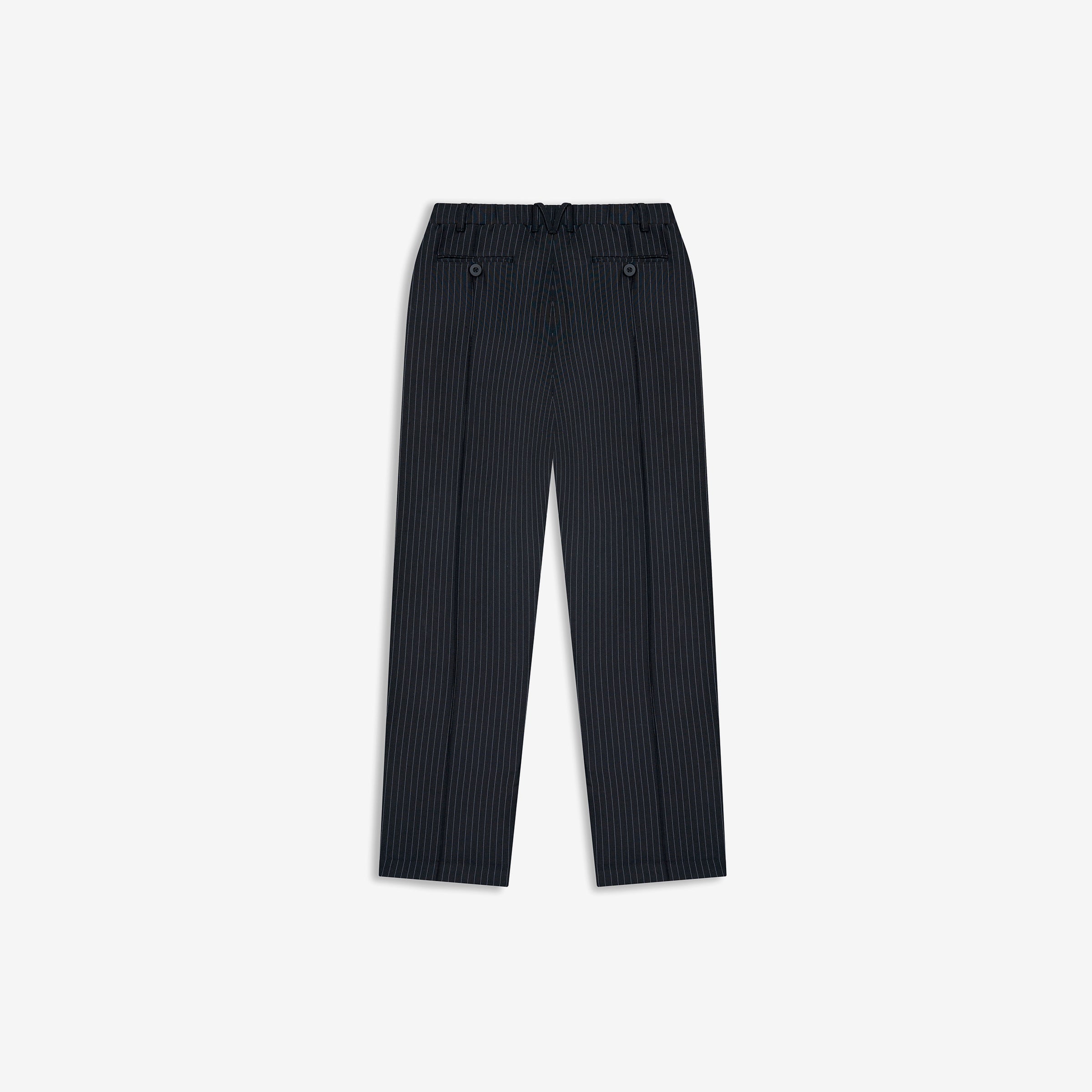 Monoic Trouser a rayas ‘Negro Oscuro'