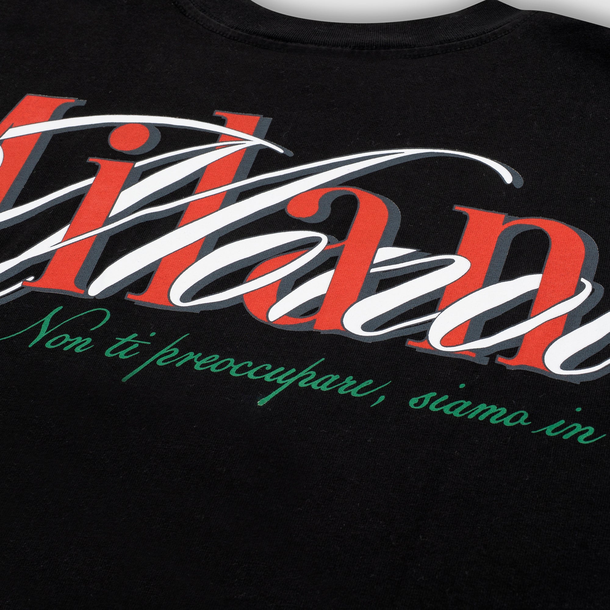 Monoic Camiseta Boxy Fit Milano 'Negro Oscuro'