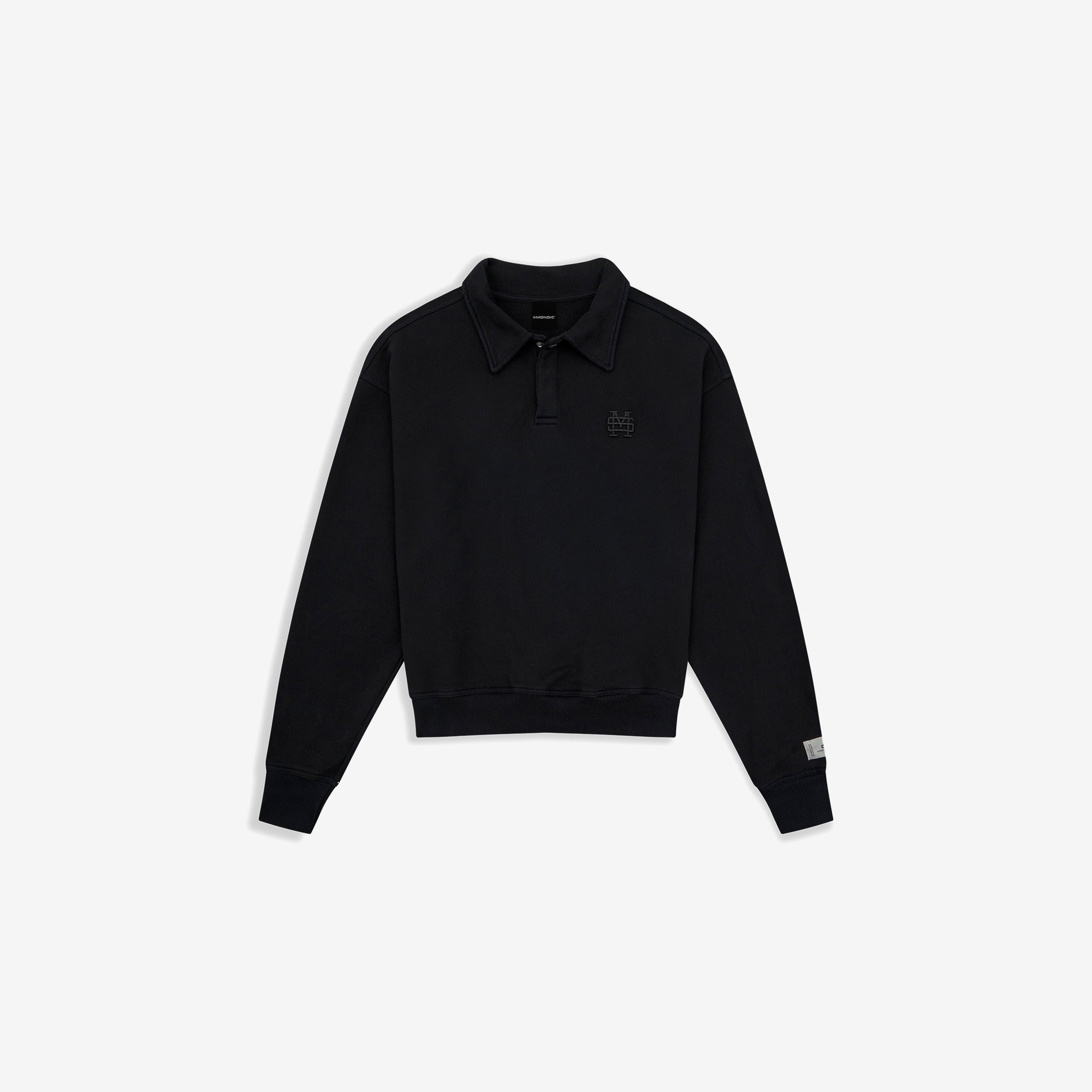 Monoic Polo Sweater 'Negro Oscuro'