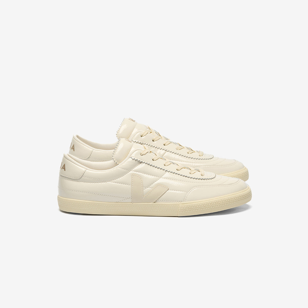 Veja Panenka Patent Leather Off White Natural