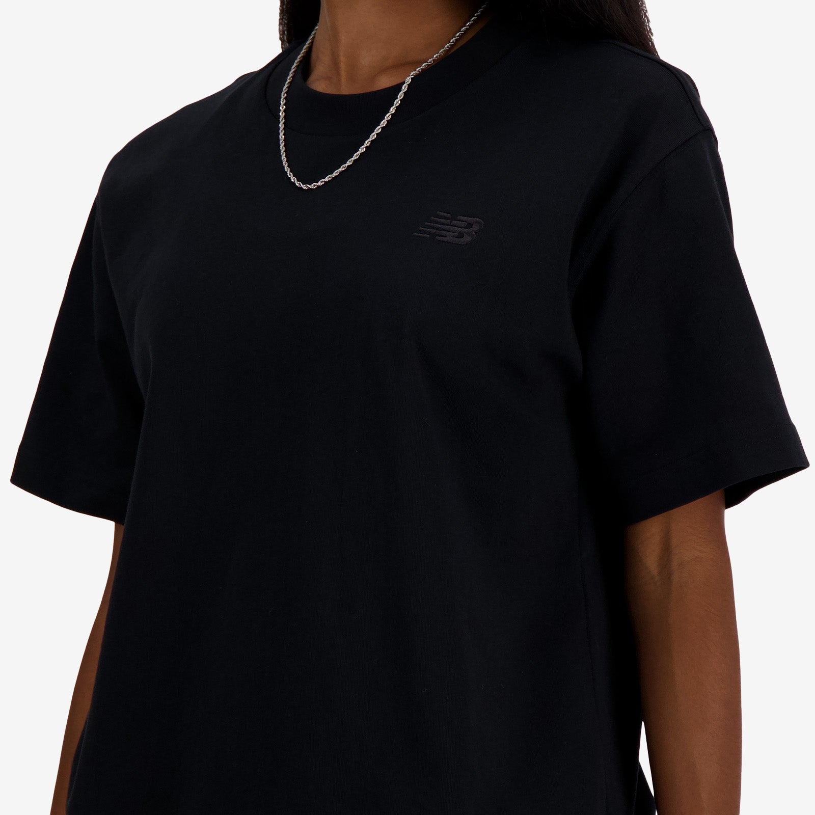 Women's New Balance Athletics Jersey 'Black' T-Shirt