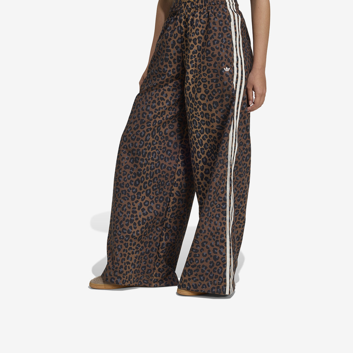 Women's adidas Multicolor Leopard Firebird Oversized Track Pants