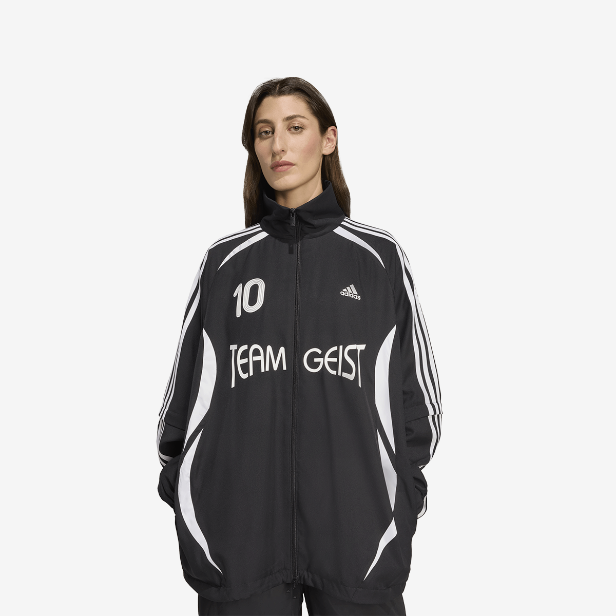 Women's adidas Adilenium Season 4 Teamgeist Oversized Track Top 'Black'