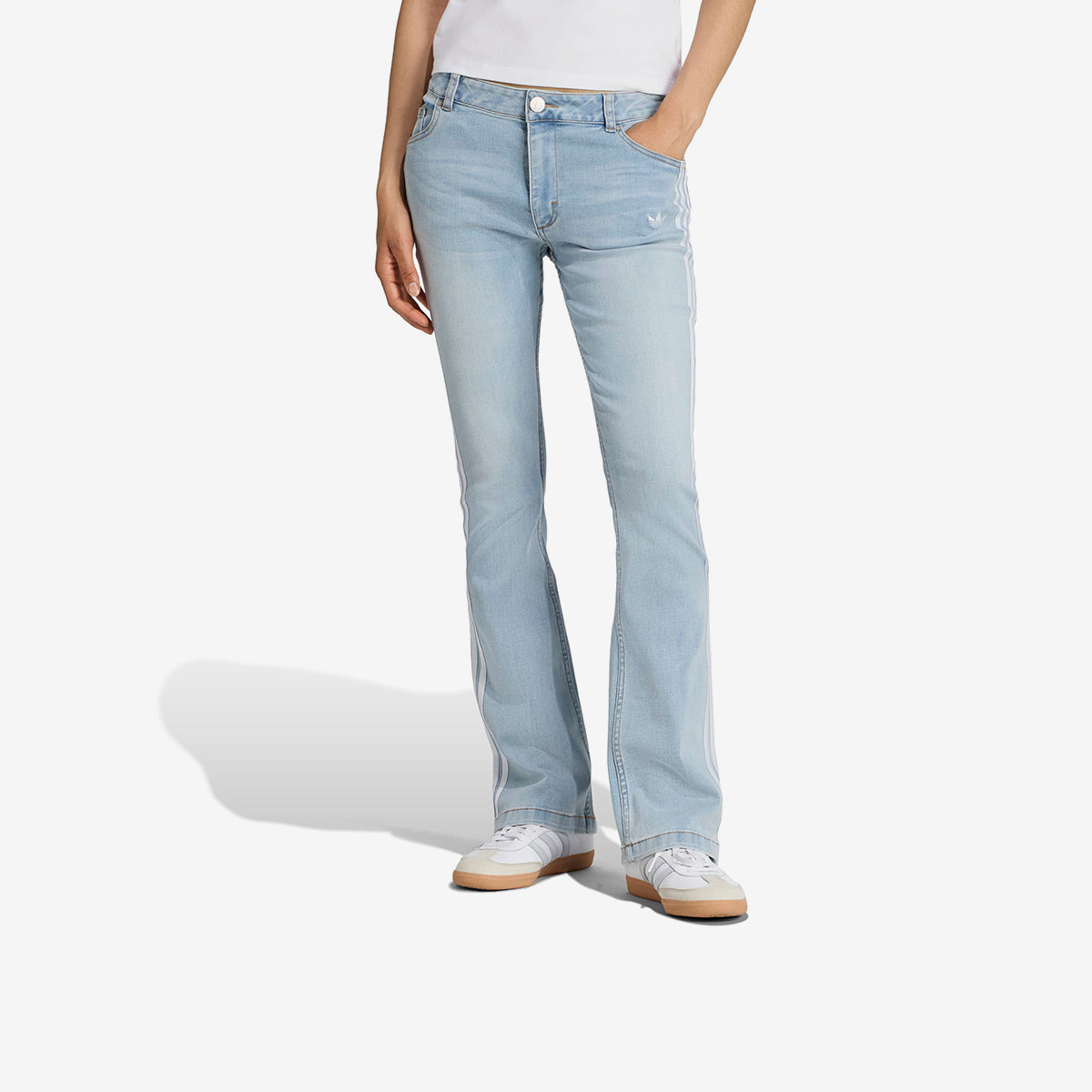 Women's adidas Adilenium Season 4 Teamgeist Slim LR Denim Pants 'Light Blue'