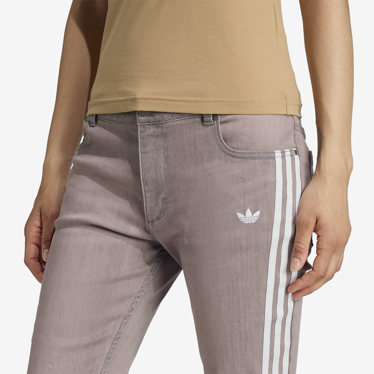 Women's adidas Adilenium Season 4 Teamgeist Slim LR Denim Pants 'Pink'