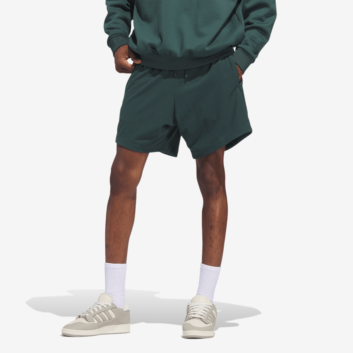 adidas Brushed Short Basketball Mineral Green